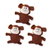 ZippyPaws Miniz Monkeys 3 Pack