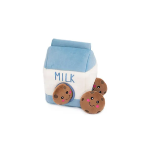 ZippyPaws Milk and Cookies Plush Burrow